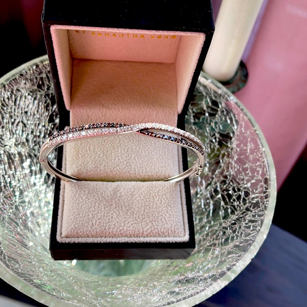 14kt vanilla and chocolate Diamond bracelet from Levian’s trunk show